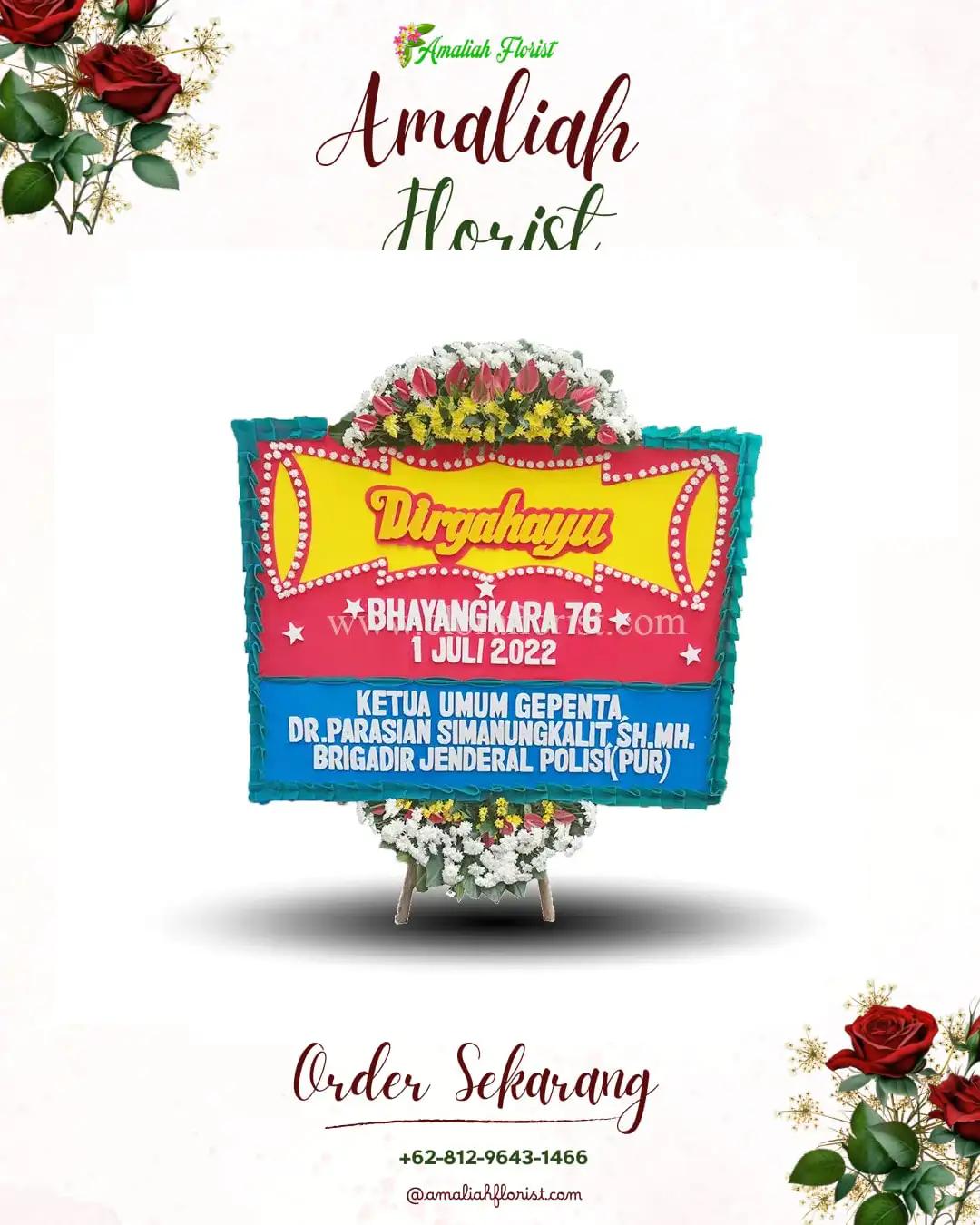 Papan Bunga HUT Ulang Tahun Yalimo